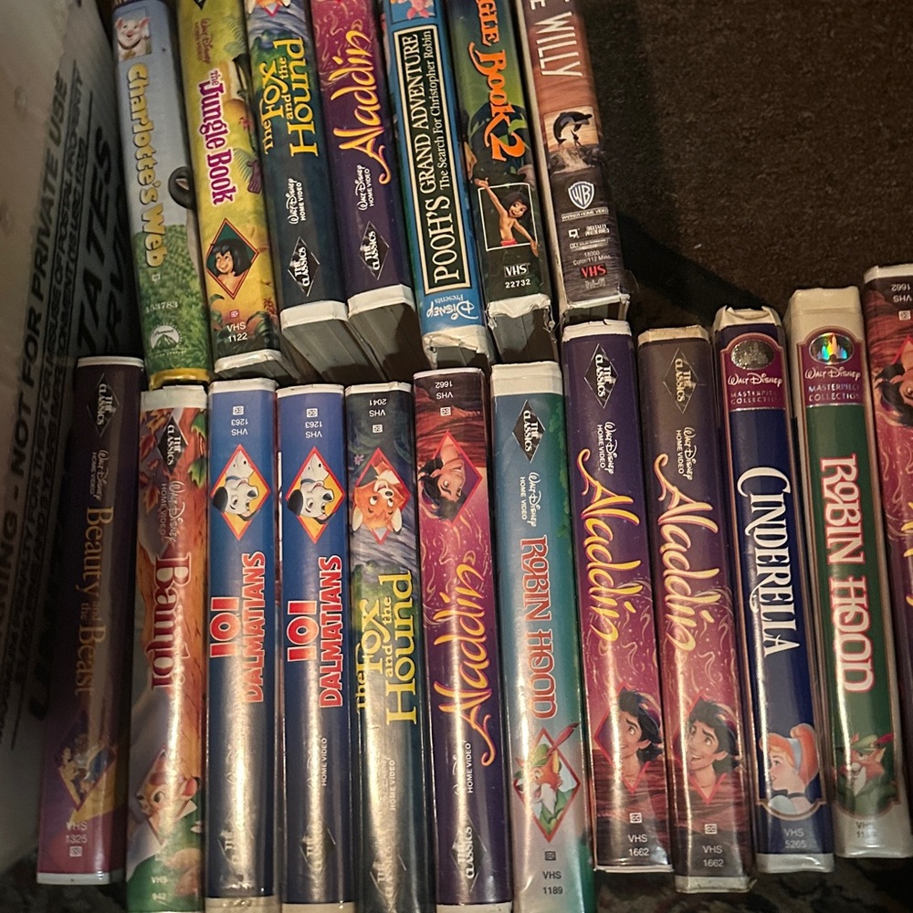 All of The Disney & Cult Classics Family  Factory Sealed VHS Collection
